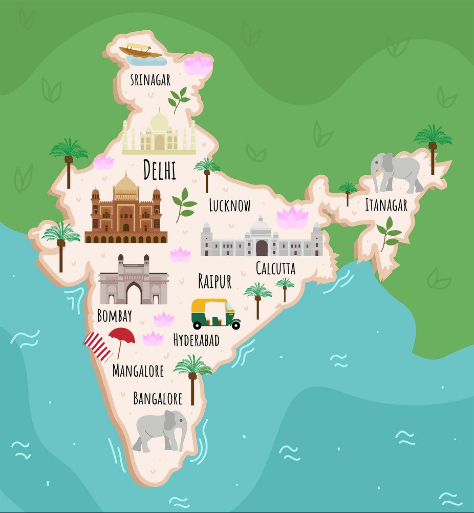 mapa-india